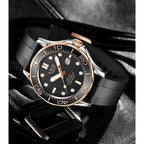 LIGE Men Watch Business Date Watch for Men Luxury Sport Quartz Watches Waterproof Luminous Silicone Wristwatch Relogio Masculino