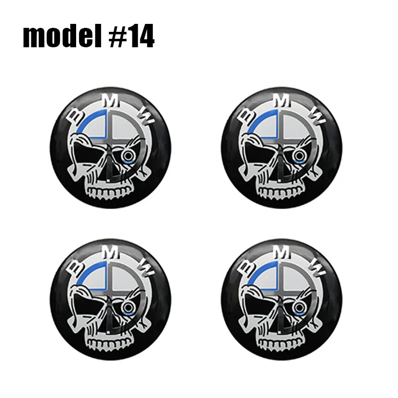 4Pcs 56mm 60mm 65mm Car Wheel Tire Center Emblem Decal For BMW M E90 E60 E46 E39 F10 E87 X3 X4 X1 G30 G20 Cover Hub Caps Sticker