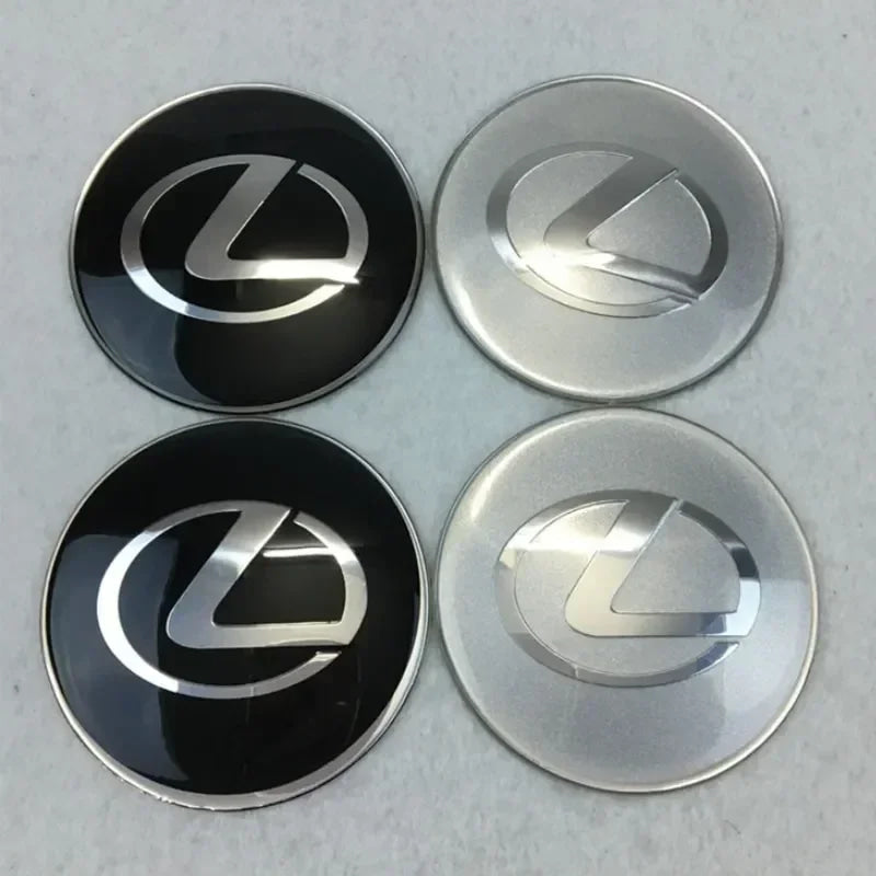 For Lexus NX200T ES250 ES300 ES350 RX350 RX400 GX300 IS300 IS400 Accessories 65MM Alloy Car Wheel Hubcap Sticker Center Cover