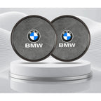 2Pcs Leather Car Coaster Anti-slip Mat Cup Holder Pad For BMW X1 X2 X3 X4 X5 X6 X7 1 3 5 6 7 Series E60 E90 E70 G20 G30 G7