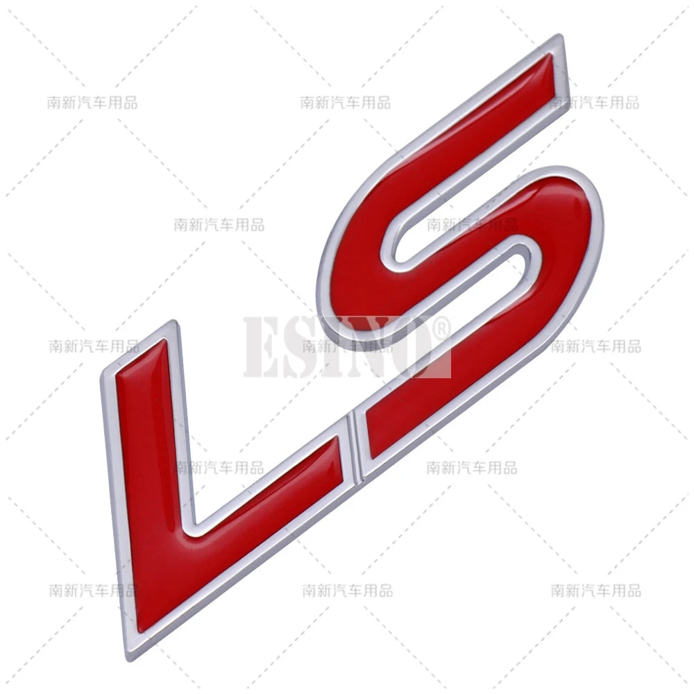 Car Styling 3D LS Car Metal Alloy Rear Trunk Fender Adhesive Badge Body Tailgate Displaceme Emblem For Cadillac CTS Escalade