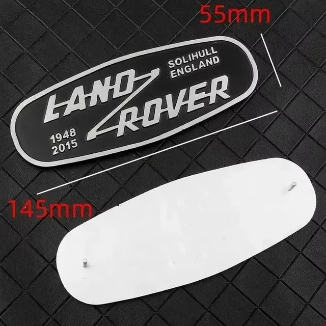 3D Metal Car Front Grille Emblem for Land Rover SOLIHULL ENGLAND Logo Sticker Defender 2015 Auto Badge Decoration Accessories