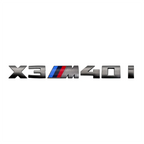 7.3cm for M logo new gray ABS letter sticker trunk badge For BMW X3 M40D 40I X4 M40D X5 M50D 50I X6 M50D 50I X7 M50D 50I