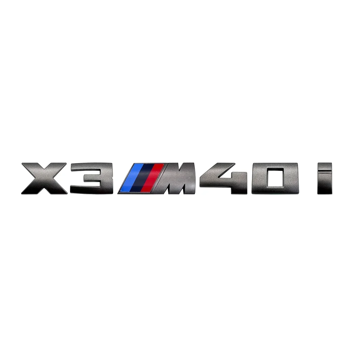 7.3cm for M logo new gray ABS letter sticker trunk badge For BMW X3 M40D 40I X4 M40D X5 M50D 50I X6 M50D 50I X7 M50D 50I
