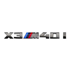 7.3cm for M logo new gray ABS letter sticker trunk badge For BMW X3 M40D 40I X4 M40D X5 M50D 50I X6 M50D 50I X7 M50D 50I