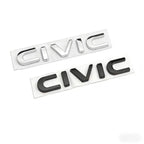 ABS Car Rear Trunk Letters 3D Emblem Tail Badge Sticker for Honda CIVIC Logo Decals Auto Stickers Styling Decoration