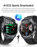 2026 New ECG AI Health Smartwatch for Men 1.53"AMOLED BP/Heart Rate Monitor BT Call IP68 Waterproof Smart Watch for Android IOS