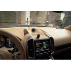 Car Stopwatch Panel Cover For Porsche Cayenne 958 chrono watch Interior Center Dashboard Clock Compass Modification Accessories