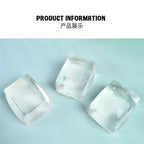 Slow Rise Sensory Toys, Transparent Ice Cube with Floating Sequins, TPR Stress Relief Fidget Toy for Adults & Kids