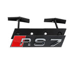 3D ABS For Audi RS6 RS4 RS3 RS5 RS8 RS7 Emblem Car Front Grille Badge Logo Decoration Stickers Exterior Modification Accessories