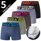 4/5 Uds. Pantalones cortos estampados de talla europea y americana a la moda para hombre, ropa interior cómoda de talla grande para hombre, bañador Sexy