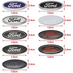 58x22mm Car Steering Wheel Emblem Sticker Cover For Ford F-150 Lightning Model T Tourneo Custom RS200 Auto Upgrade Decoration