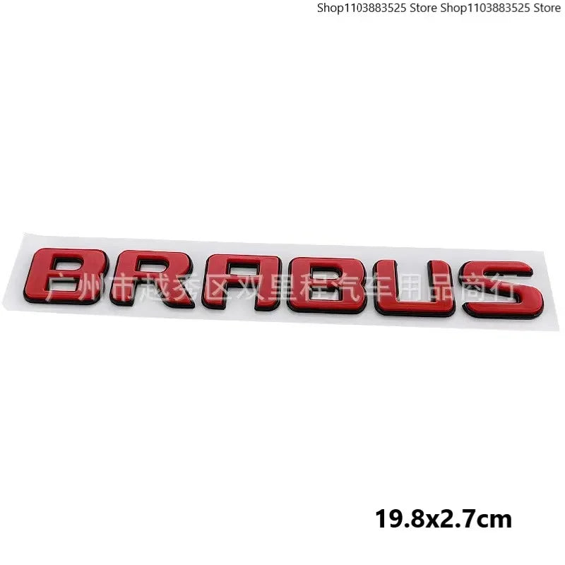 12.9cm Support Acc Car Front Grill Emblem Badge with B Logo for Smart BRABUS W453 2015-2019 Modify Badge Accessories