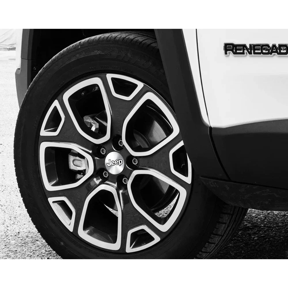 4pcs Car Styling Wheel Center Hub Caps Tire center Covers Hubcap For Jeep Grand Cherokee Wrangler JK Gladiator Compass Renegade