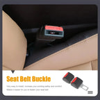 Clip de extensión para cinturón de seguridad de coche, 2 piezas, enchufe de bloqueo de seguridad, hebilla, extensor, convertidor, accesorios para asiento de bebé