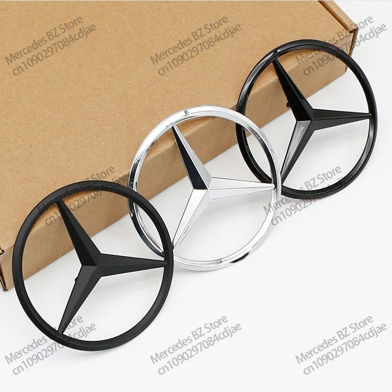 3D ABS Rear Star Logo Car Trunk Emblem For Mercedes Benz AMG W203 W204 W205 W212 W213 X253 X156 W166 W167 W176 W177 W223 W117