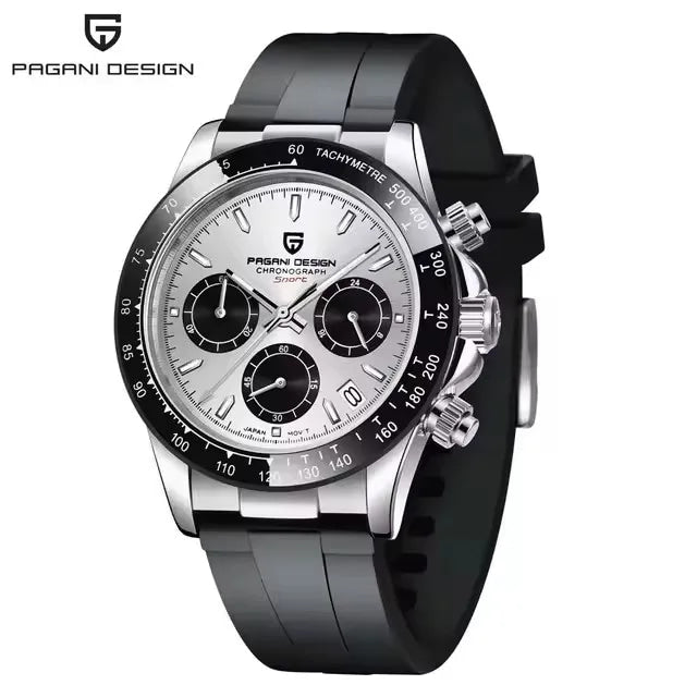 40mm New V2 PAGANI DESIGN Classic fashion Men Quartz Watches Sapphire Retro Chronograph Stainless Steel Waterproof Watch for Men