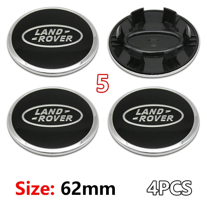 4Pcs 62mm Premium ABS Car Wheel Center Hub Caps Emblem Badge For Range Rover L322 L405 Evoque Discovery Velar SVR Accessories