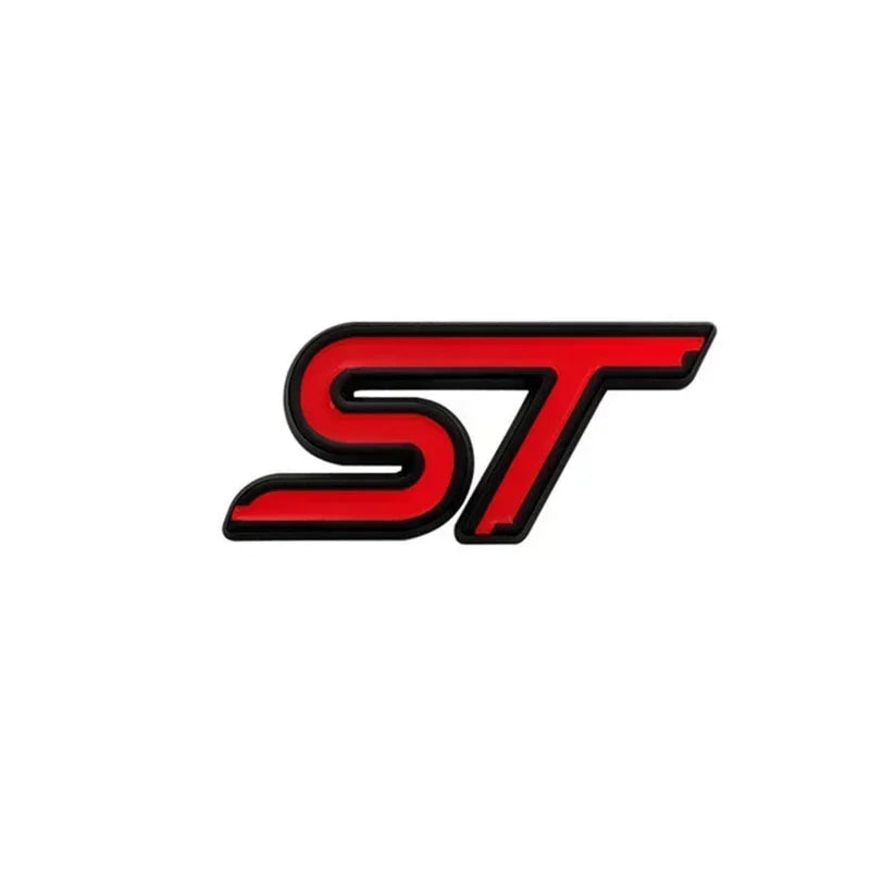 3D Metal ST Logo Car Steering Wheel Emblem Badge Sticker For Ford Focus 2 3 MK2 MK3 MK4 MK7 Fiesta Kuga Explorer Edge