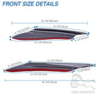 4pcs Front Bumper Side Canards Splitter Fins Universal Spoilers Carbon Fiber Car Door Anti-collision Belt Bumper Guard
