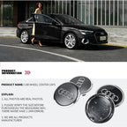 4pcs AUDI 60/61/68/69/77MM/135MM Car Wheel Center Hup Cap Cover for A6L A7 A8 A3 A4 A5 A6 S3 S4 Q3 Q5 Q5L Q7 RS3 RS4 RS5 RS6 TT
