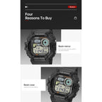 Casio Men's Watch Fashion Sports Outdoor Wristwatch Active Lifestyle Timepiece Casual Design WS-1700H series