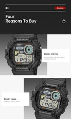 Casio Men's Watch Fashion Sports Outdoor Wristwatch Active Lifestyle Timepiece Casual Design WS-1700H series