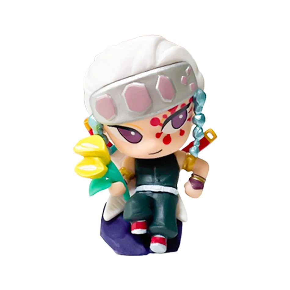 Demon Slayer Tanjiro Kamado Nezuko anime cartoon figure blind box creative personalized statue model ornament surprise gift box