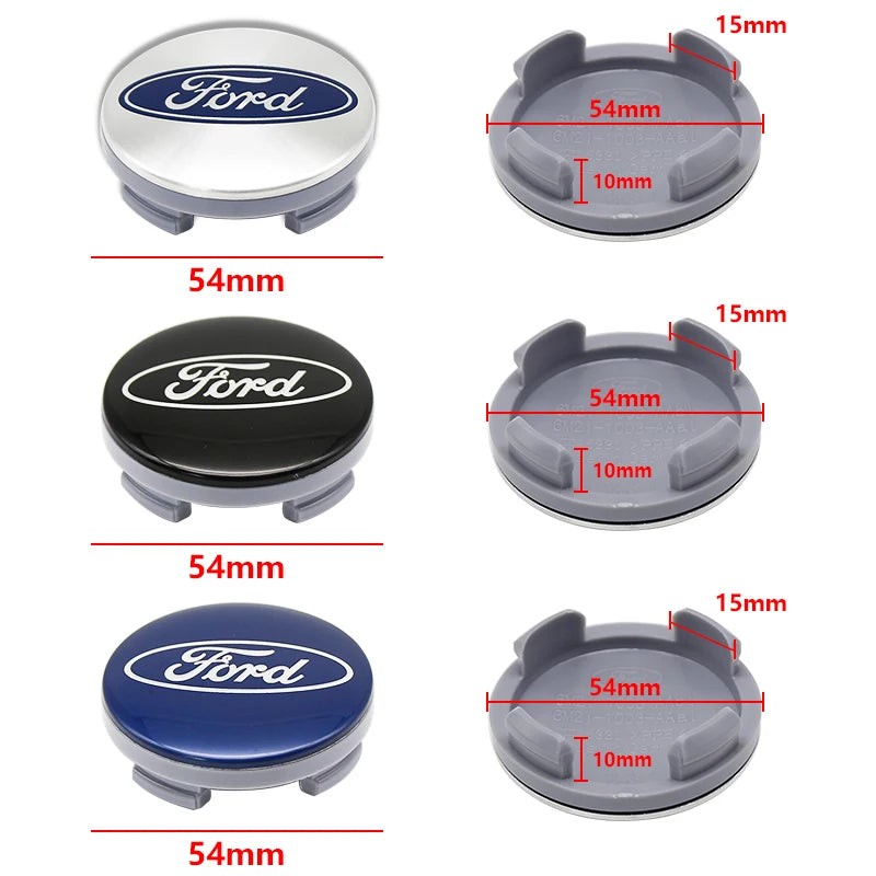 ABS Blue Silver Black ABS Integrated Rim Cover For Ford Focus Mondeo Edge Ecosport Ranger Fiesta Fusion Kuga Accessories