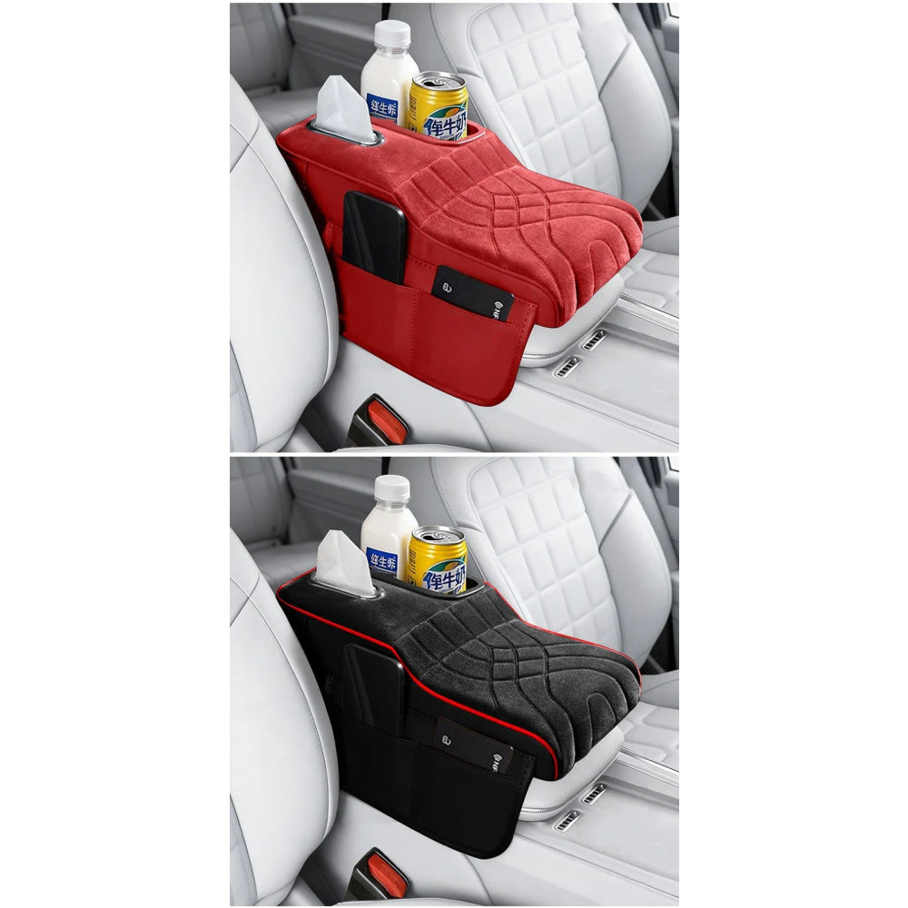 Car Console Armrest Box Booster Pad Car Arm Rest Padded Cover For Mercedes Benz AMG W204 W206 W205 W203 W211 W212 W213 W210 W124