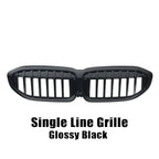 XVIP For BMW G20 3-Series G20 G21 G28 2019-2023 Front Bumper Hood Kidney Racing Grilles Replacement Black Diamond Meteor Style