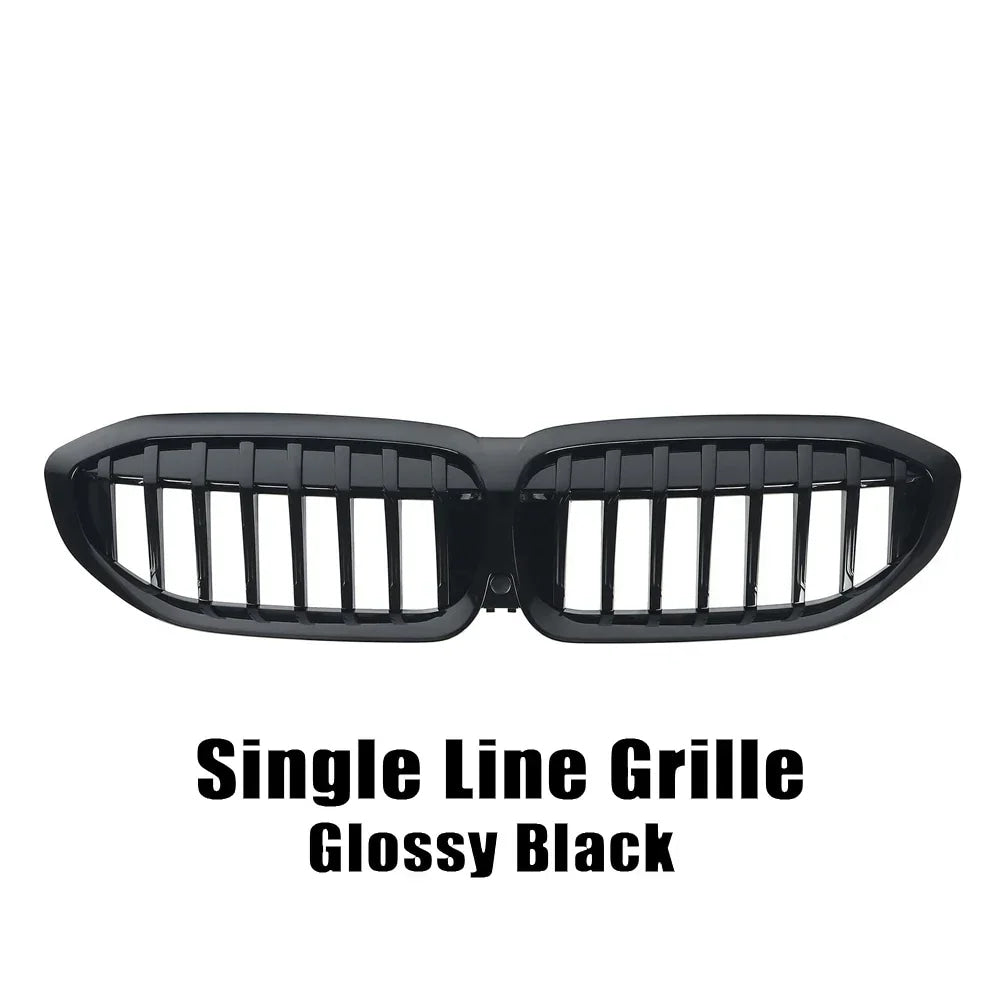XVIP For BMW G20 3-Series G20 G21 G28 2019-2023 Front Bumper Hood Kidney Racing Grilles Replacement Black Diamond Meteor Style