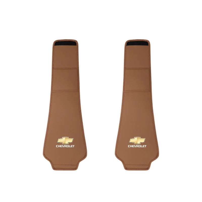 2Pcs Quality Leather Car Seat Headrest Covering Accessories For Chevrolet Corvette Montana TrailBlazer Silverado Traverse Camaro