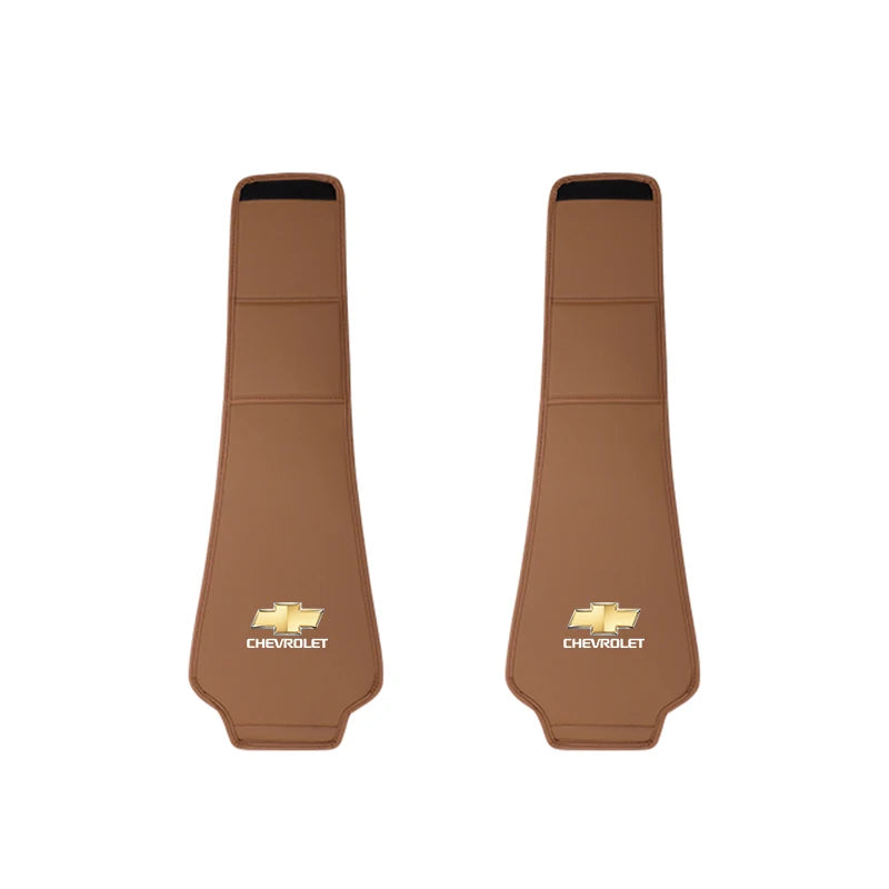 2Pcs Quality Leather Car Seat Headrest Covering Accessories For Chevrolet Corvette Montana TrailBlazer Silverado Traverse Camaro