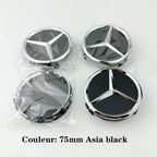 For AMG 4pcs 75MM Car Wheel Center Hub Caps Covers Mercedes Benz A B C S Class AMG GLA CLA GLC W176 W221 W204 W205 accessories