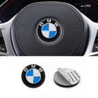 4.5cm Car Steering Wheel Center Emblem Sticker Badge For BMW 50th M E46 E90 E87 F30 F20 F10 G20 G30 X1 X3 X5 Interior Logo Decal