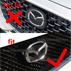 glossy black ABS Car Front Grille Eemblem Rear Trunk Badge Replace stickers  SKYACTIV  GX For 2019-2025 Mazda 3 Logo Accessories