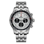 BERNY Chronograph Watches for Men Aviation Multifunction Quartz Men's Watch Date Sapphire Super Luminous Luxury Wristwatch