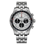 BERNY Chronograph Watches for Men Aviation Multifunction Quartz Men's Watch Date Sapphire Super Luminous Luxury Wristwatch