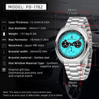 PAGANI DESIGN Panda Mens Watches Quartz Luxury Watch For Men Chronograph VK63 Wristwatches AR Sapphire Waterproof Luminous Clock