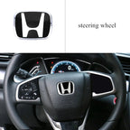 Car Logo Front Grille Trunk Steering Wheel Emblem Decorate Sticker For Honda 2006-2025 Civic FIT HRV Vezel Avancier Accessories