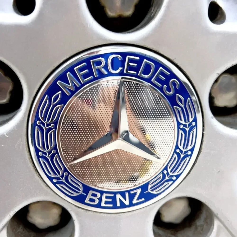 4PCS 75mm Metal Emblem Car Wheel Center Hub Cap Cover Badge For Mercedes Benz AMG GLK GLE GLC W203 W206 W220 W205 W211 W212 201