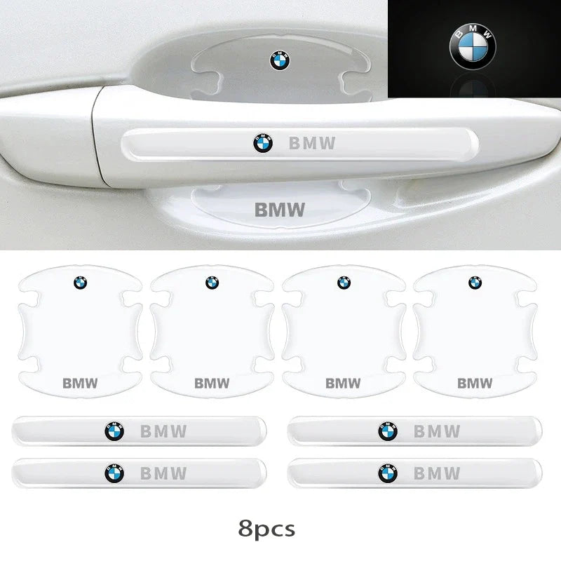 For BMW M M3 M5 X1 X3 X5 X6 E90 E91 E92 E93 M3 E60 Car Door Bowl Handle Protector Stickers Transparent Anti-scratch Film