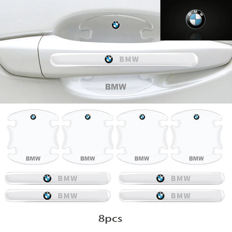 For BMW M M3 M5 X1 X3 X5 X6 E90 E91 E92 E93 M3 E60 Car Door Bowl Handle Protector Stickers Transparent Anti-scratch Film