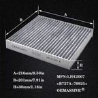 Car Pollen Cabin Air Filter B727A-79925 999M1-VS251 27277-4M425 For Nissan Sentra Primera Teana X-Trail Infiniti FX35 FX45 G35