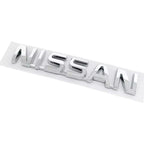 ABS Car Rear Trunk Letters Logo Badge Emblem Sticker For Nissan Qashqai Juke Pulsar Sentra Altima Patrol Micra Rogue Almera