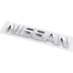 ABS Car Rear Trunk Letters Logo Badge Emblem Sticker For Nissan Qashqai Juke Pulsar Sentra Altima Patrol Micra Rogue Almera
