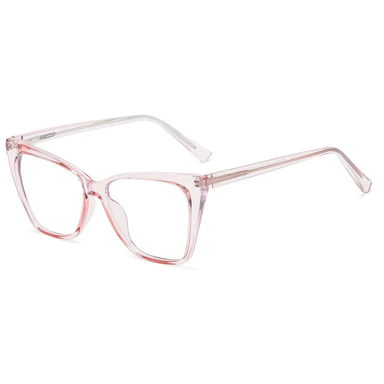 Gafas anti-luz azul a la moda para mujer, gafas clásicas antideslumbrantes con protección ocular para juegos de ordenador, montura de luz, gafas de cristal lisas