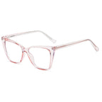 Gafas anti-luz azul a la moda para mujer, gafas clásicas antideslumbrantes con protección ocular para juegos de ordenador, montura de luz, gafas de cristal lisas