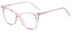 Gafas anti-luz azul a la moda para mujer, gafas clásicas antideslumbrantes con protección ocular para juegos de ordenador, montura de luz, gafas de cristal lisas